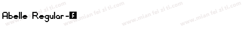 Abelle Regular字体转换